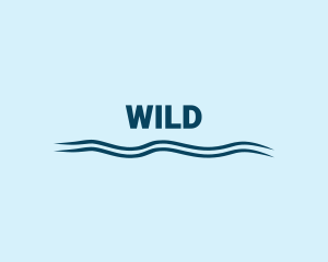 Pool - Marine Beach Wave logo design