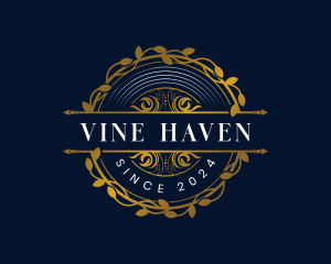 Luxury Vine Crest logo design