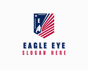 USA Eagle Veteran logo design