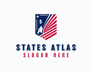 USA Eagle Veteran logo design