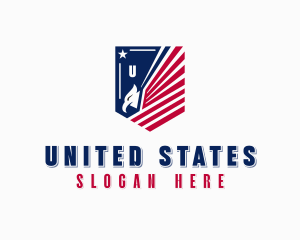 USA Eagle Veteran logo design