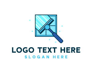 Window - Squeegee Window Cleaner logo design