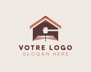 Construction - Carpentry Handyman House Repair logo design