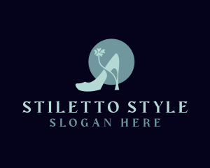 Flower Stilettos Fashion logo design