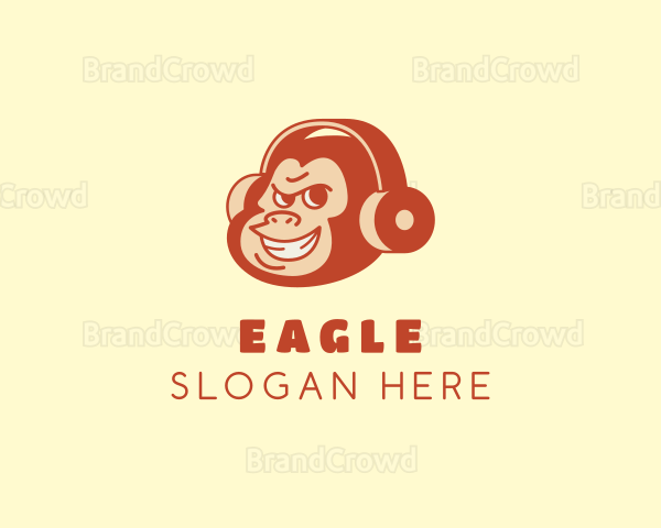 Monkey Headphone Music Logo