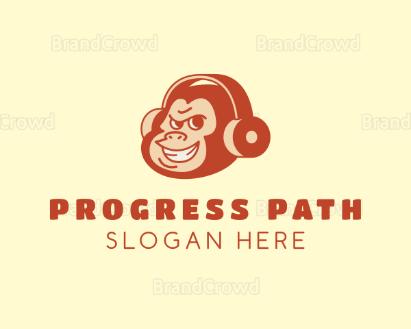 Monkey Headphone Music Logo