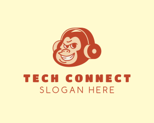 Monkey Headphone Music Logo