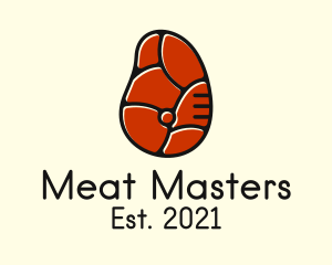 Red Meat Steak logo design