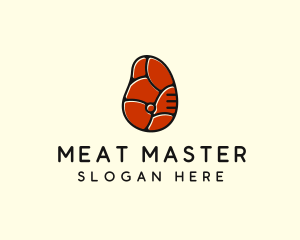 Red Meat Steak logo design