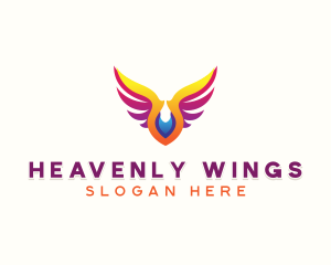 Archangel Memorial Wings logo design