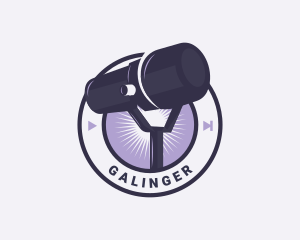 Microphone - Microphone Podcast Talk Show logo design
