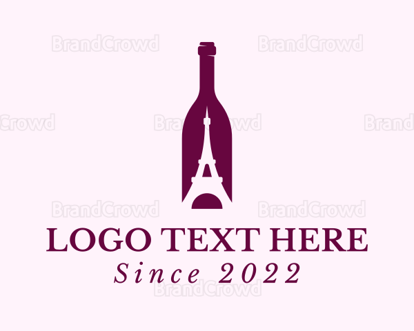 Bottle Eiffel Tower Logo