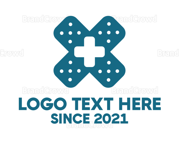 Medical Cross Bandage Logo