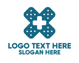 Medical Cross Bandage  Logo