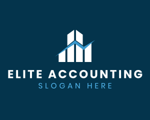 Accounting Business Graph logo design