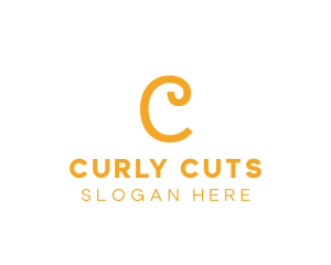 Curly - Curly Feminine Salon logo design