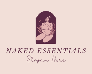 Sexy Naked Woman logo design