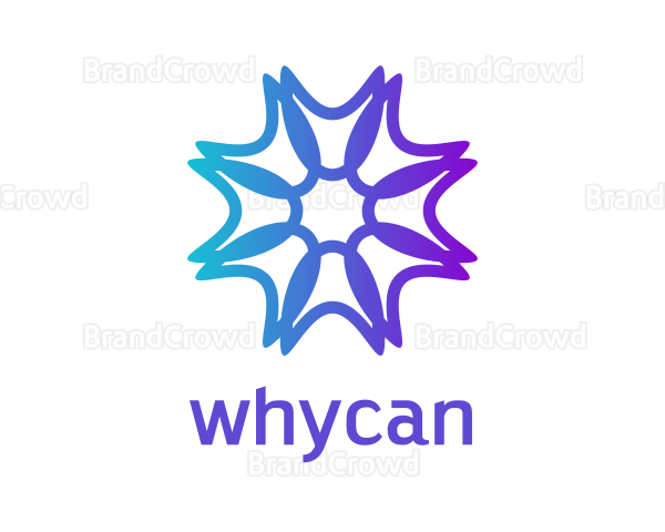 Star Mandala Flower Logo