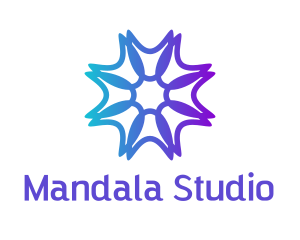 Mandala - Star Mandala Flower logo design