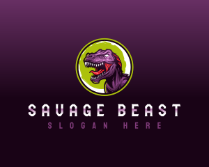 Gaming Dinosaur Beast logo design