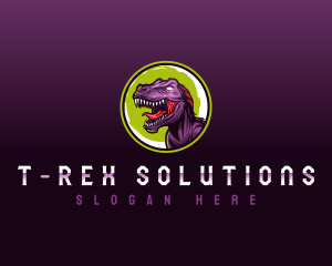 Tyrannosaurus - Gaming Dinosaur Beast logo design