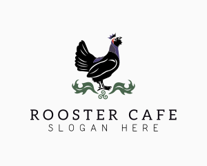 Rooster - Chicken Rooster Crown logo design