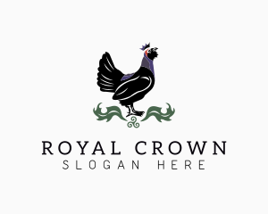 Crown - Chicken Rooster Crown logo design
