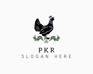 Chicken Rooster Crown logo design