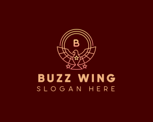 Bird Wings Star logo design