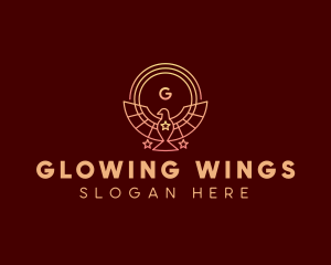 Bird Wings Star logo design