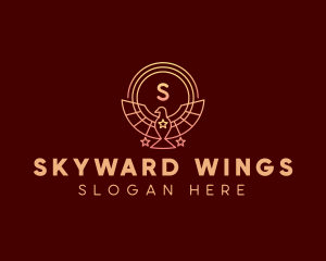 Bird Wings Star logo design