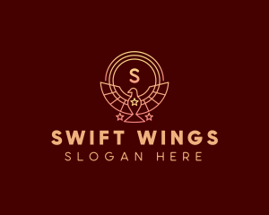 Bird Wings Star logo design