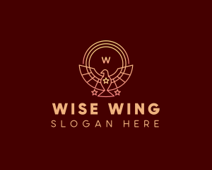 Bird Wings Star logo design