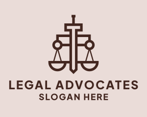 Sword Law Notary logo design