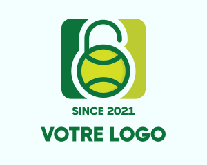 Tennis Player - Tennis Safety Lock logo design