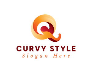 Curvy - Elegant Colorful Letter Q logo design