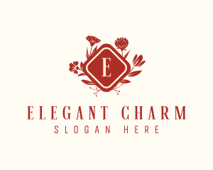 Elegant Floral Decor logo design