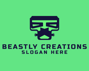 Monster - Frankenstein Monster Robot logo design