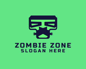 Zombie - Frankenstein Monster Robot logo design