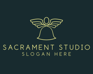 Sacrament - Church Cherubim Wings logo design