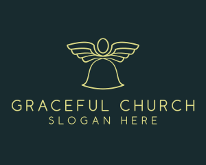 Church - Church Cherubim Wings logo design