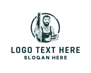 Logger - Carpenter Timber Wood logo design
