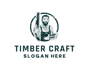 Wood - Carpenter Timber Wood logo design