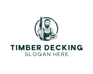 Carpenter Timber Wood  logo design