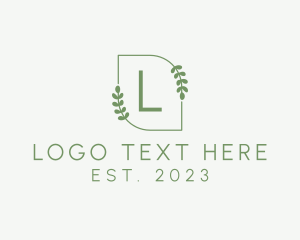 Esthetician - Eco Leaves Organic Boutique logo design