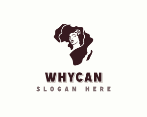 Hair Stylist - African Woman Beauty logo design