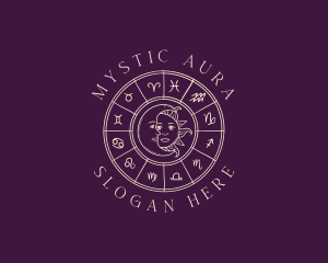 Mystical Zodiac Astrology logo design