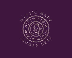 Mystical Zodiac Astrology logo design