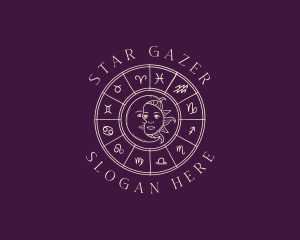 Mystical Zodiac Astrology logo design