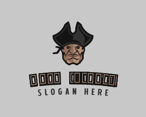 Gamer - Angry Pirate Man logo design